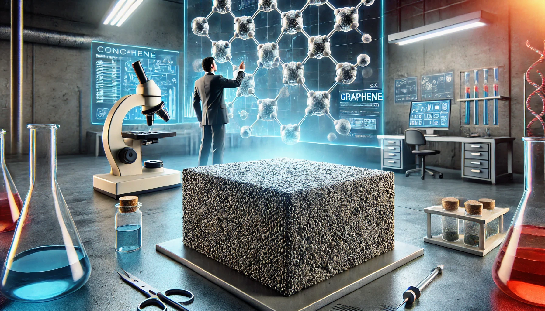 concrete graphene application in concrete