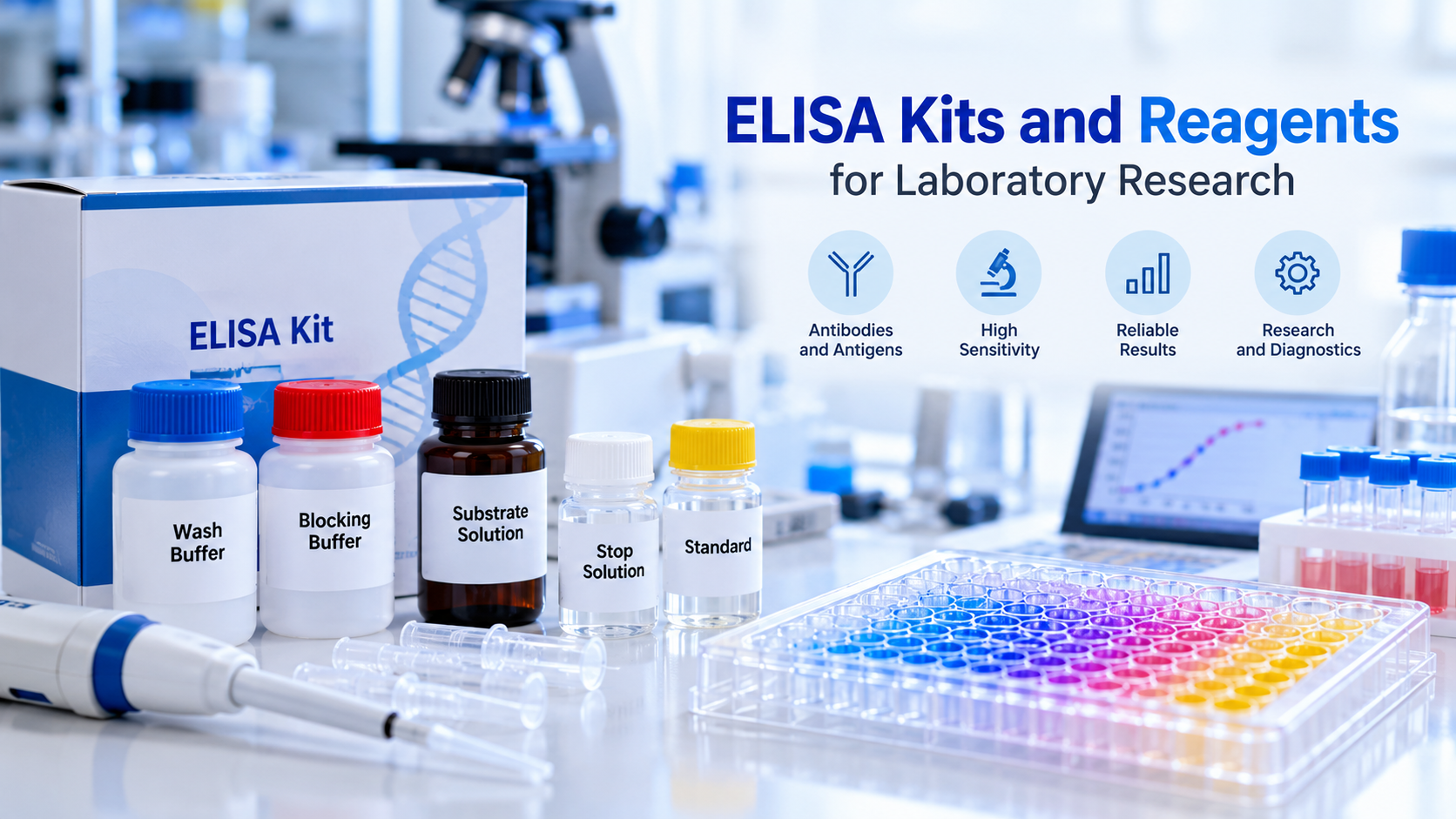 ELISA Kits and Reagents for Laboratory Research