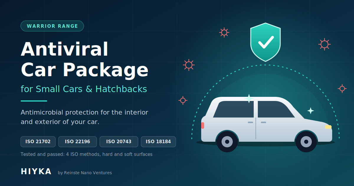 Warrior antiviral car package for small and hatchback cars